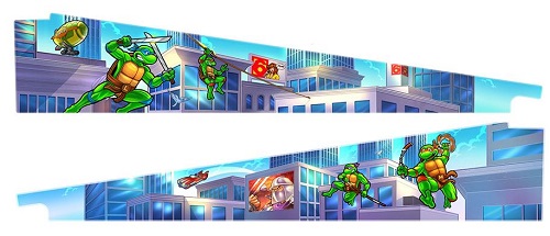 TMNT Teenage Mutant Ninja Turtles pinball machine art blades.