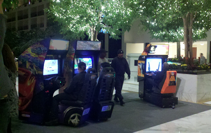 arcade game party rental in hotel